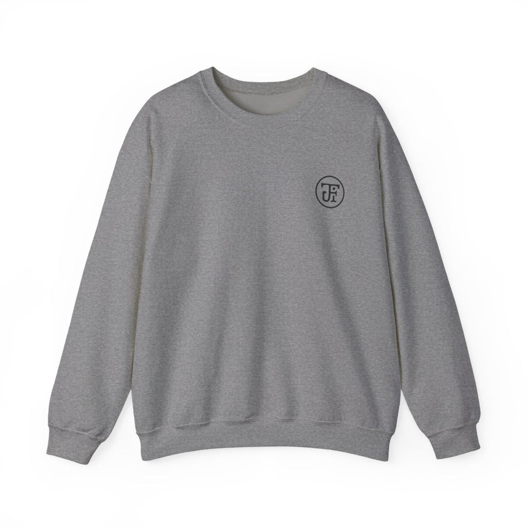 Monogram Graphic Crew Sweatshirt in Graphite Heather, front