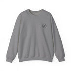 Monogram Graphic Crew Sweatshirt in Graphite Heather, front