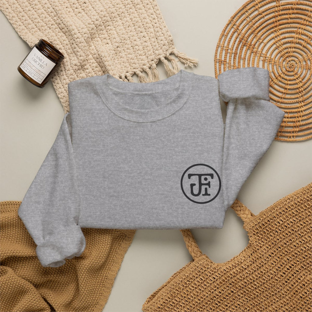 Monogram Crew Sweatshirt — Sport Grey / Ash