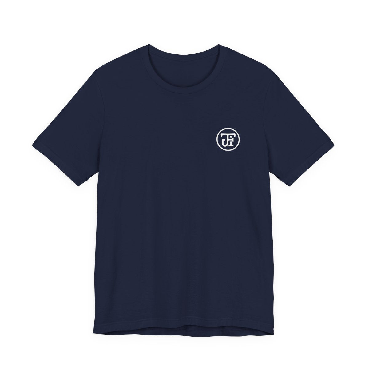 Monogram Graphic Lightweight Tee in Navy, front