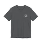 Monogram Graphic Lightweight Tee in Asphalt, front