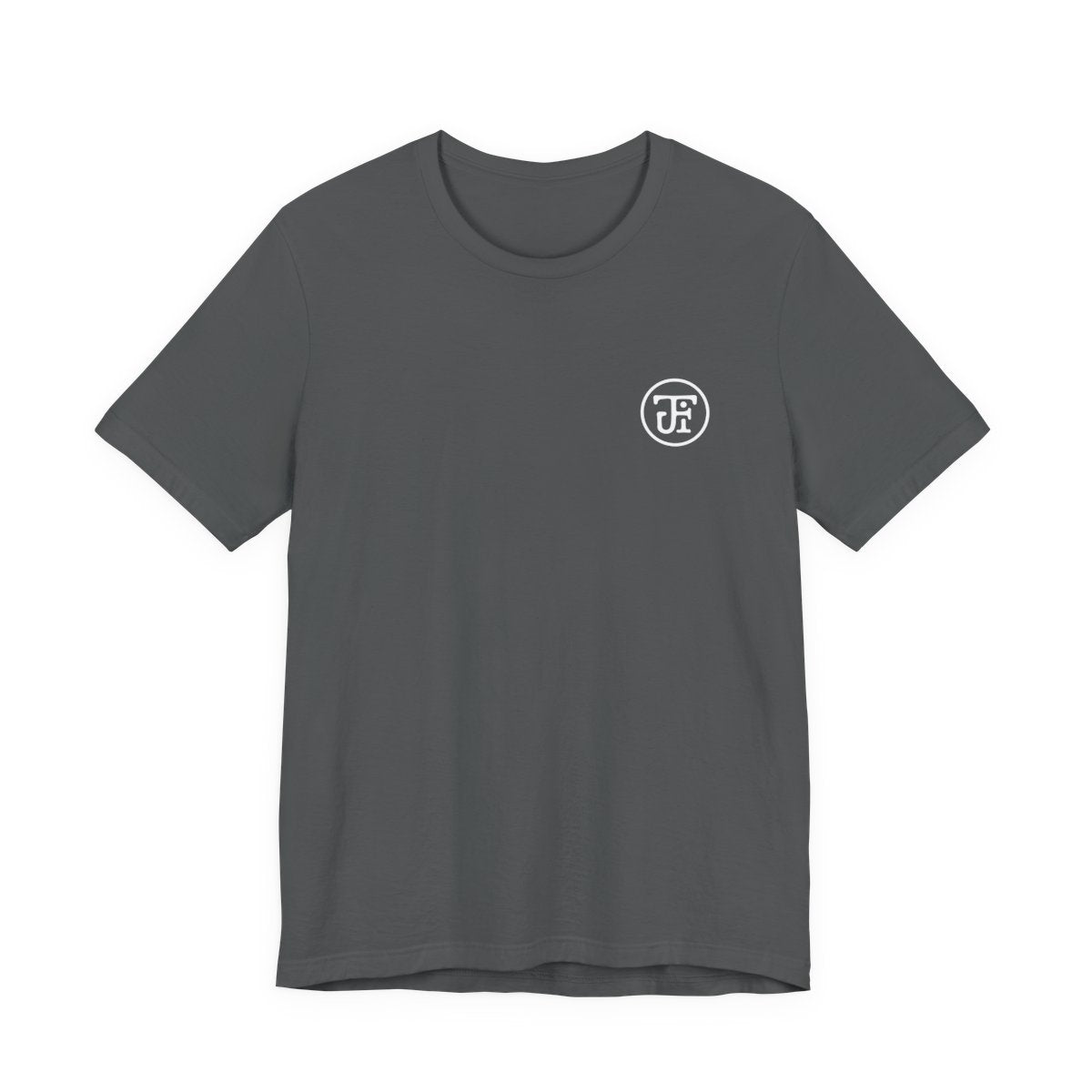 Monogram Graphic Lightweight Tee in Asphalt, front