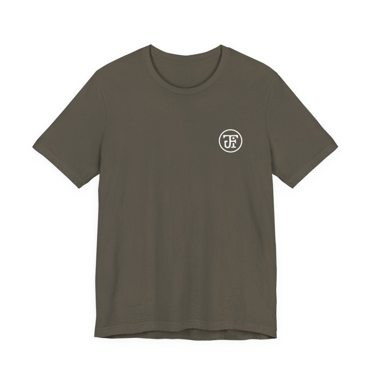 Monogram Graphic Lightweight Tee in Army, front