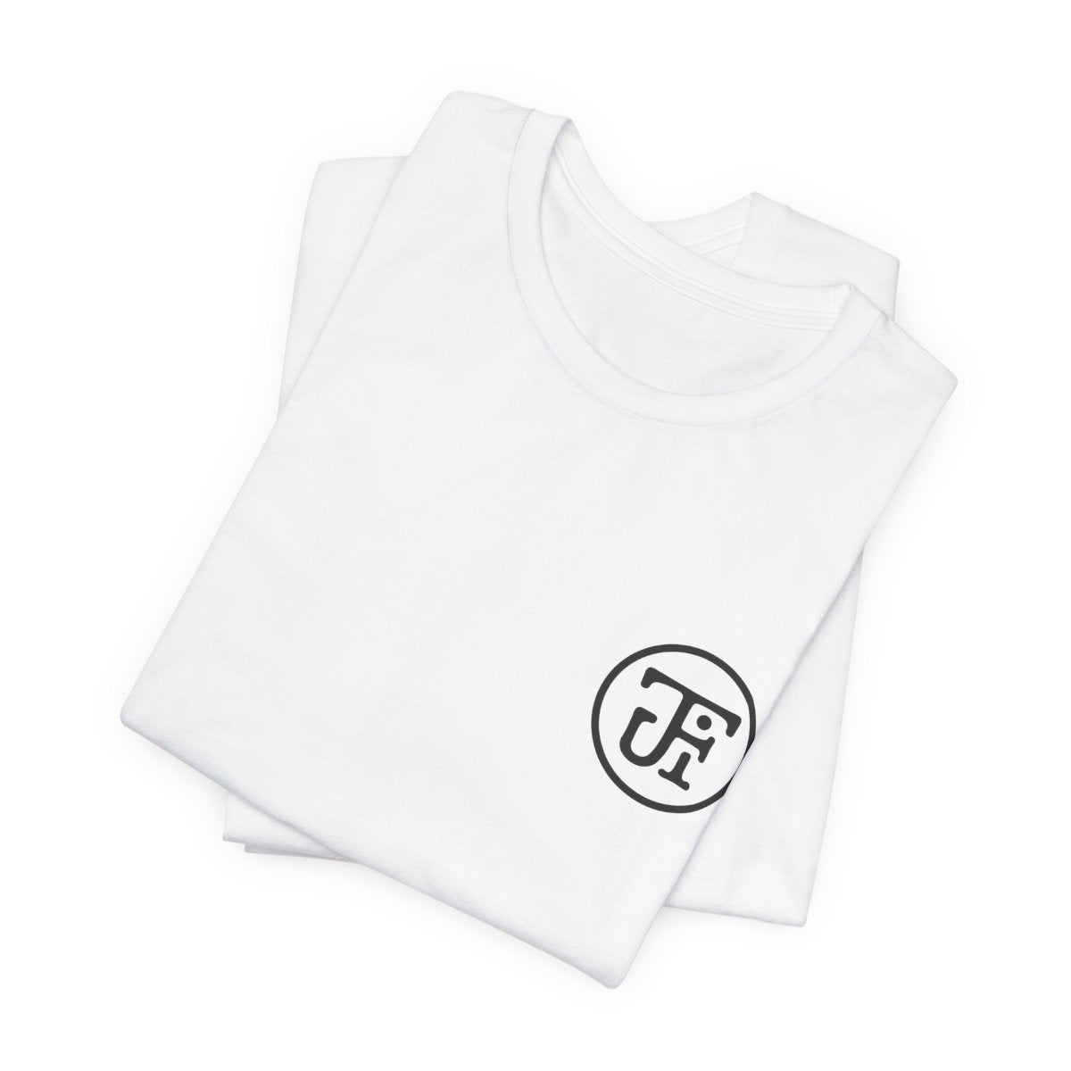 Monogram Lightweight Tee — White / Ash / Silver