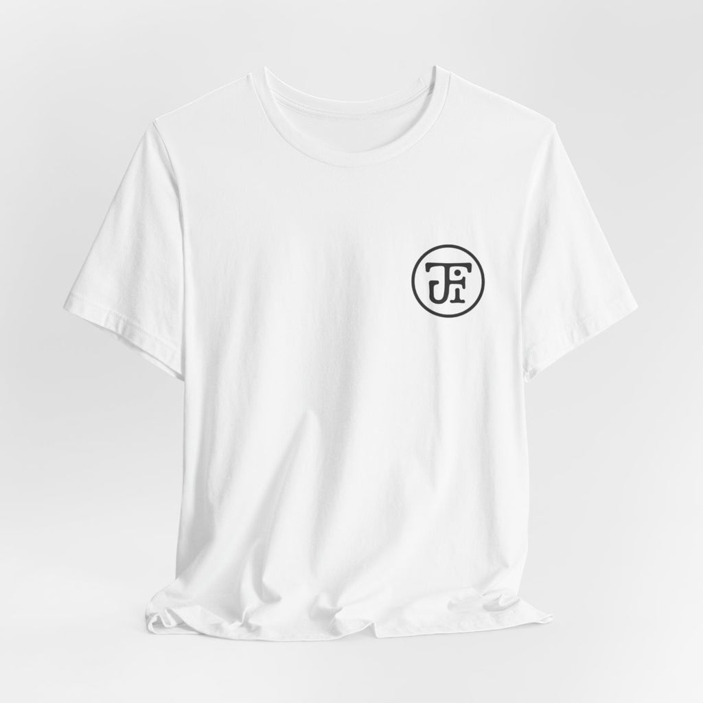 Monogram Lightweight Tee — White / Ash / Silver