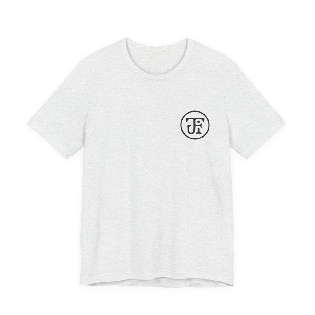 Monogram Lightweight Tee — White / Ash / Silver