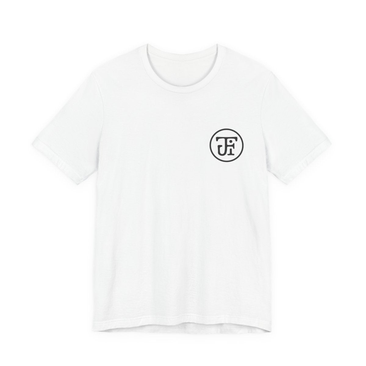 Monogram Lightweight Tee — White / Ash / Silver