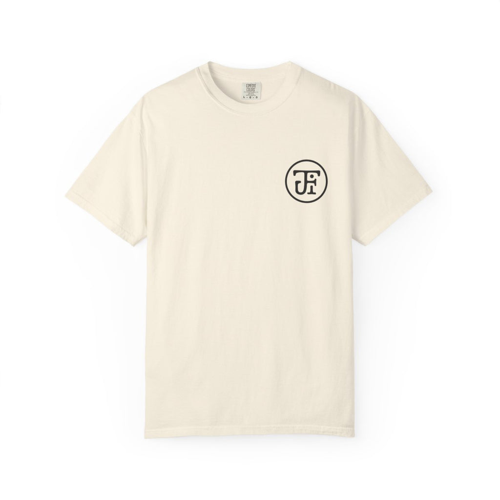 Monogram Washed Tee — Ivory / Butter