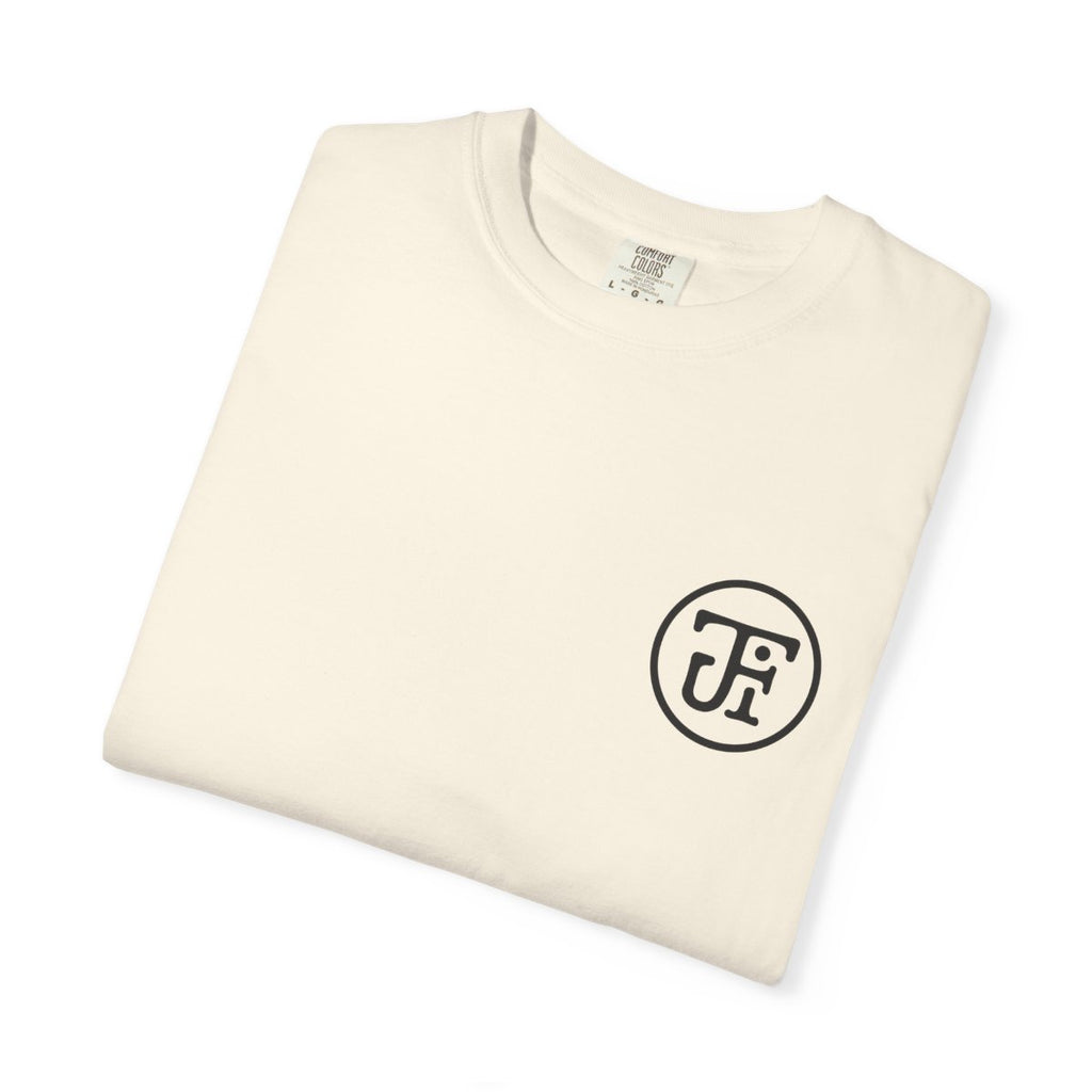 Monogram Washed Tee — Ivory / Butter