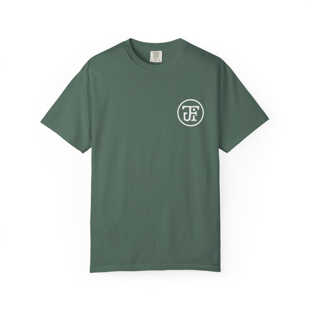 Monogram Washed Tee — Pepper / Graphite / Blue Spruce