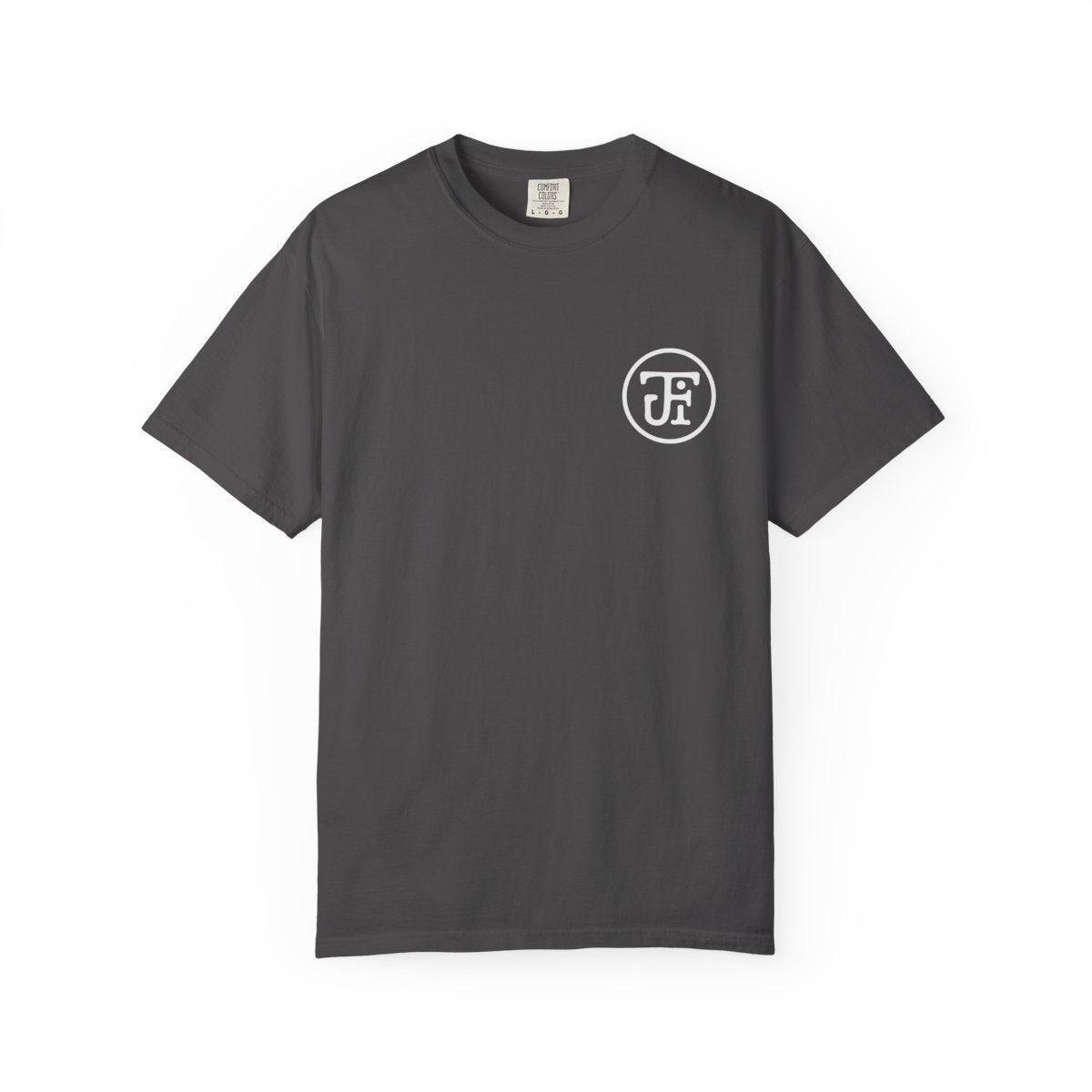 Monogram Washed Tee — Pepper / Graphite / Blue Spruce