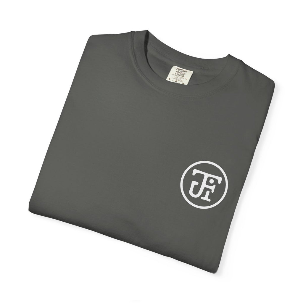 Monogram Washed Tee — Pepper / Graphite / Blue Spruce