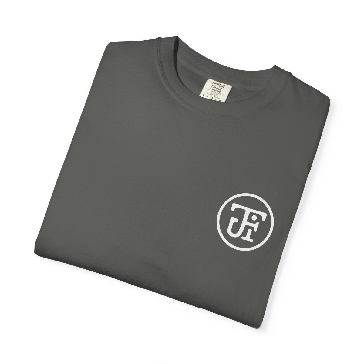 Monogram Washed Tee — Pepper / Graphite / Blue Spruce