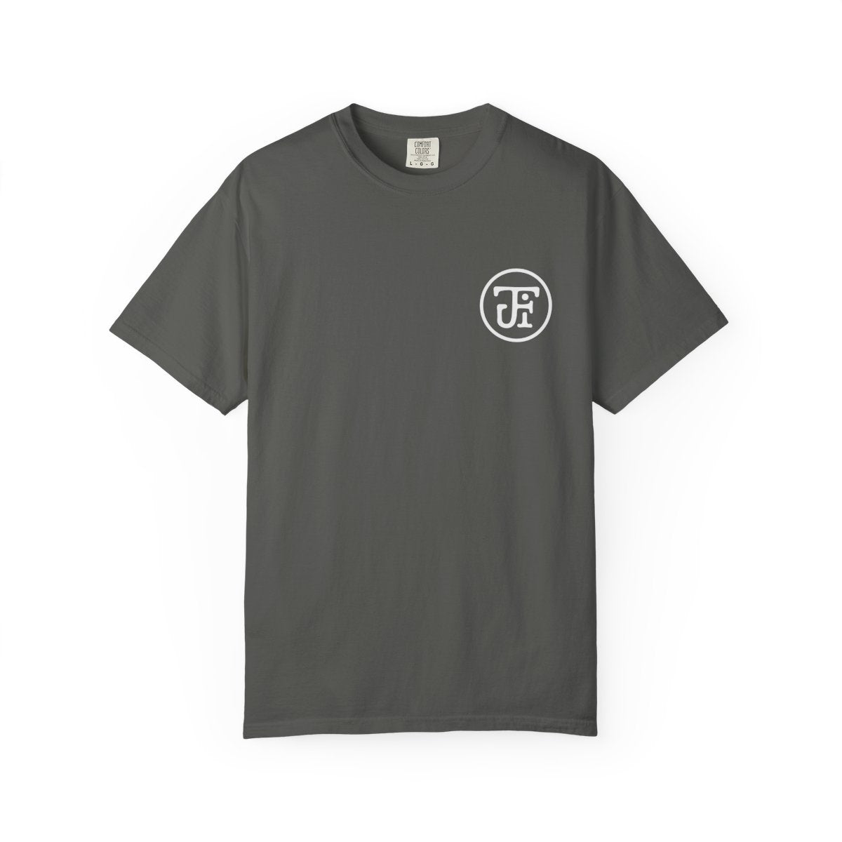 Monogram Washed Tee — Pepper / Graphite / Blue Spruce