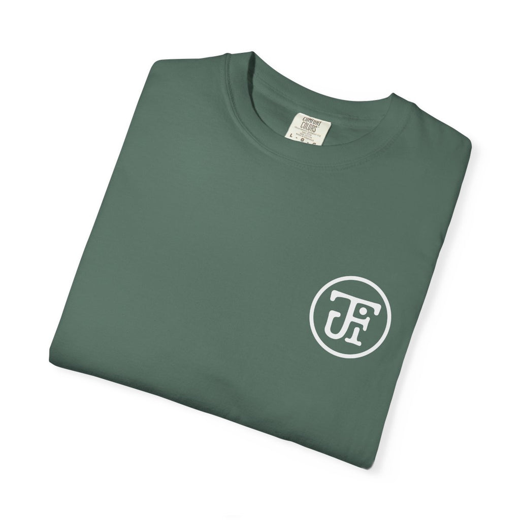 Monogram Washed Tee — Pepper / Graphite / Blue Spruce