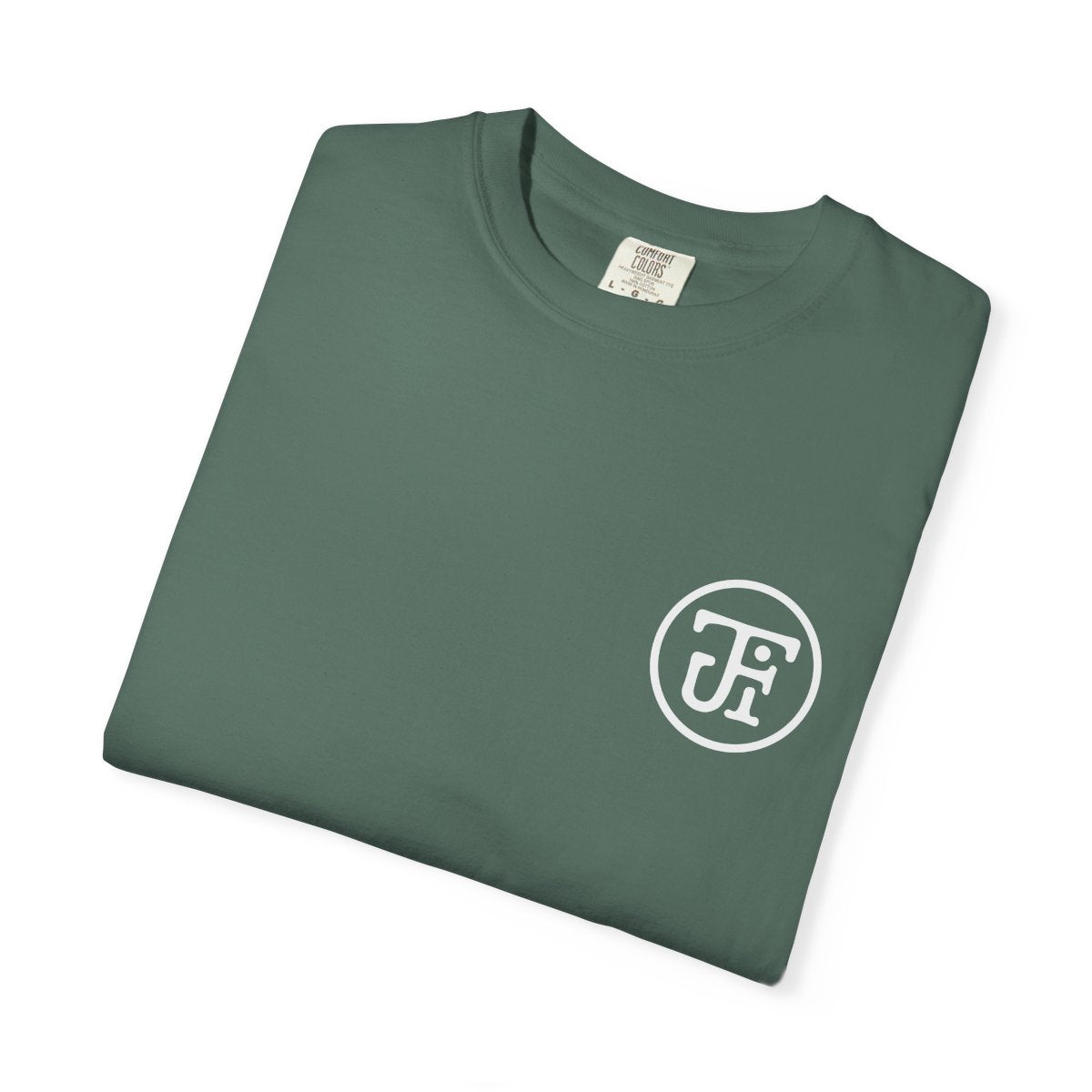 Monogram Washed Tee — Pepper / Graphite / Blue Spruce