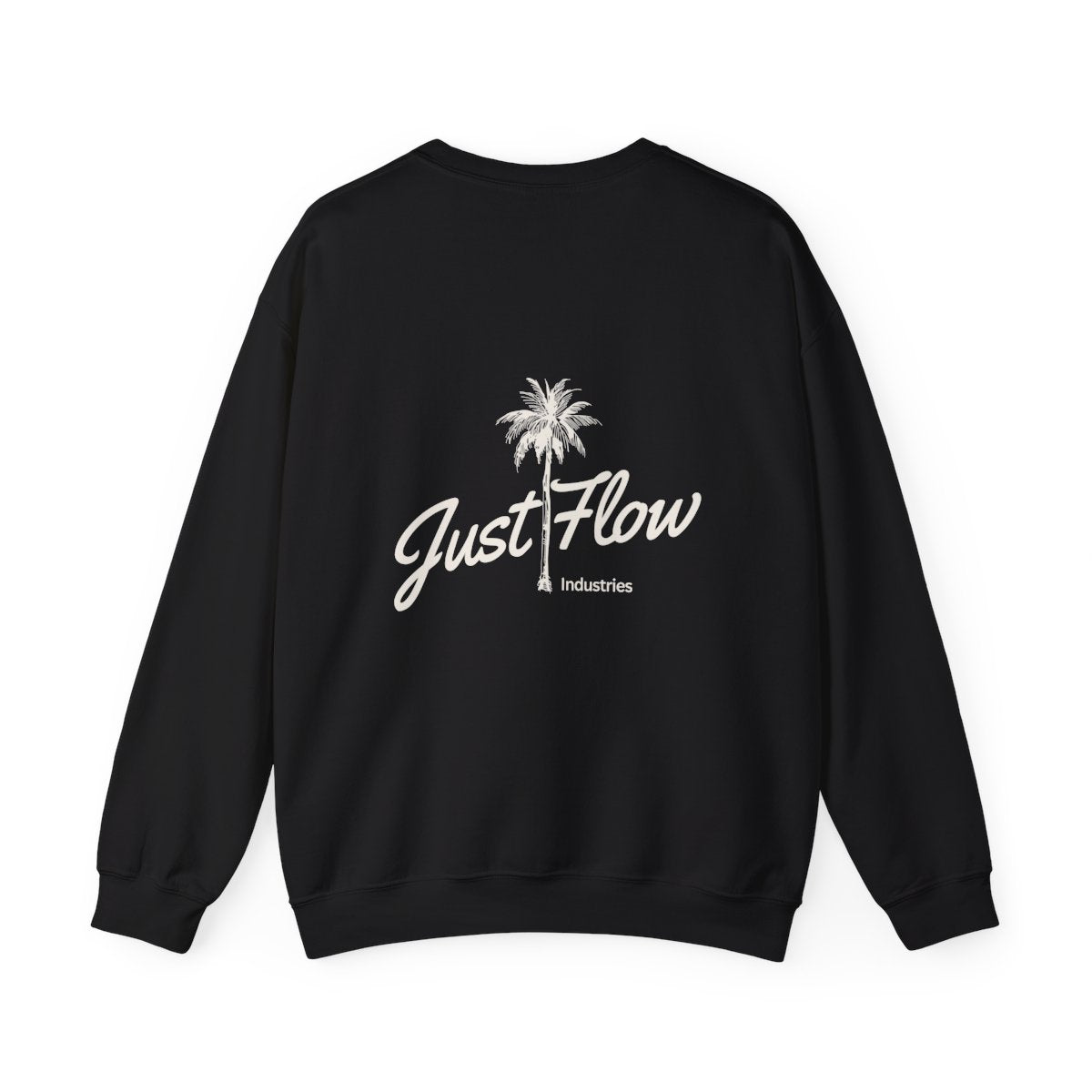 Palm Script Crew Sweatshirt — Black
