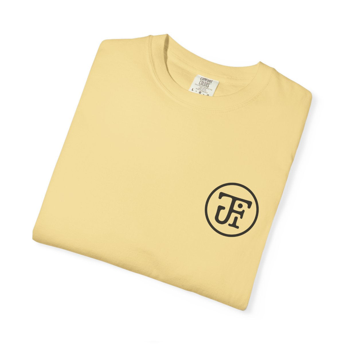 Palm Script Washed Tee — Ivory / Butter