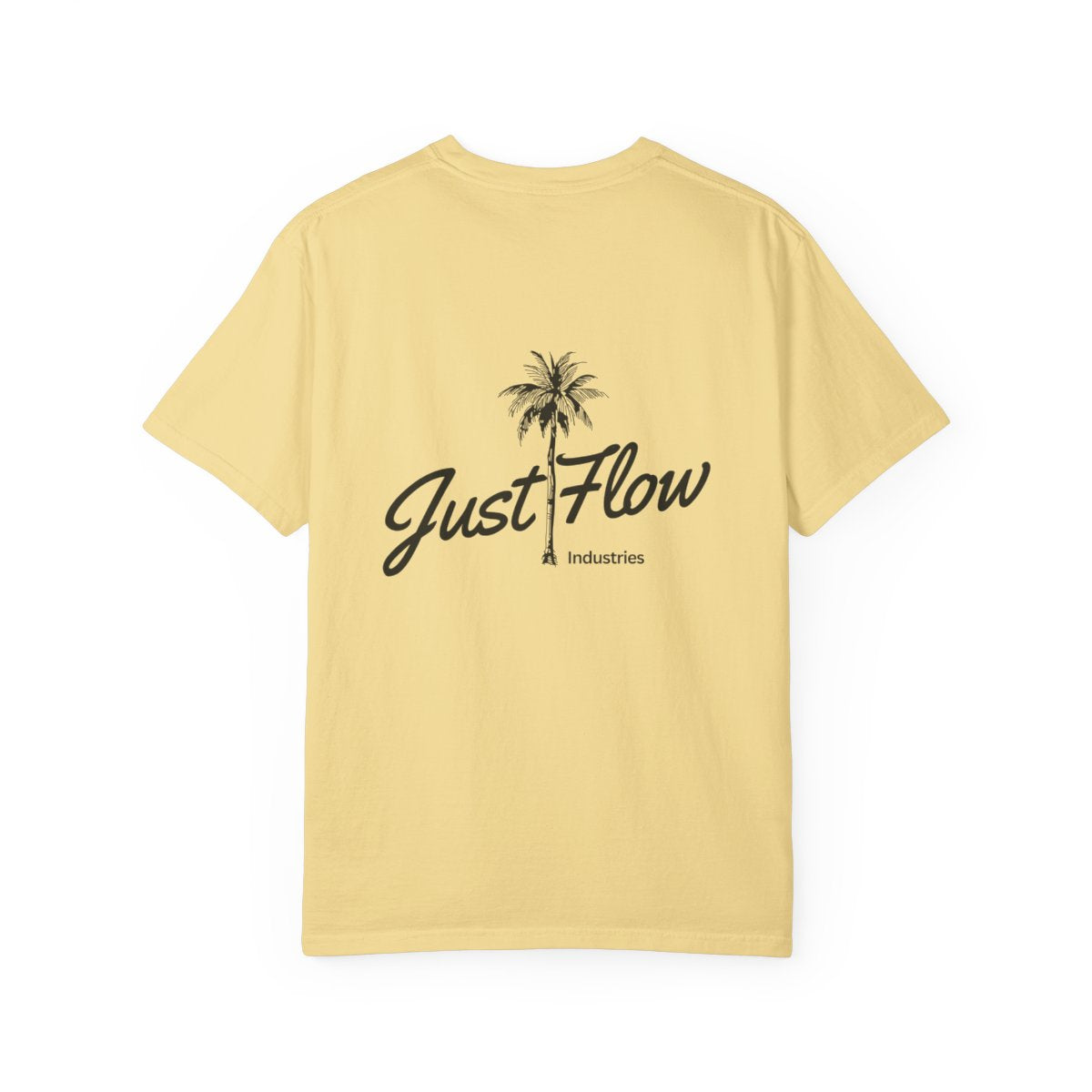Palm Script Washed Tee — Ivory / Butter