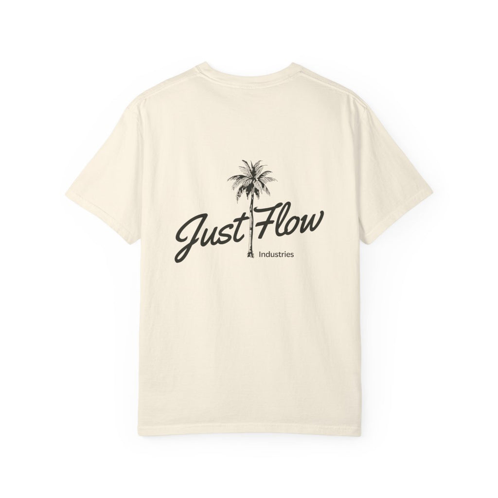 Palm Script Washed Tee — Ivory / Butter