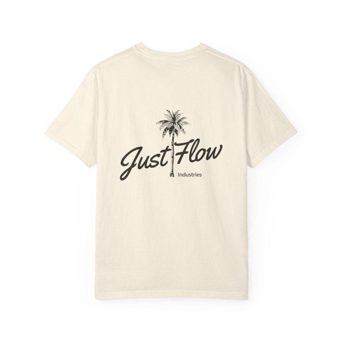 Palm Script Washed Tee — Ivory / Butter