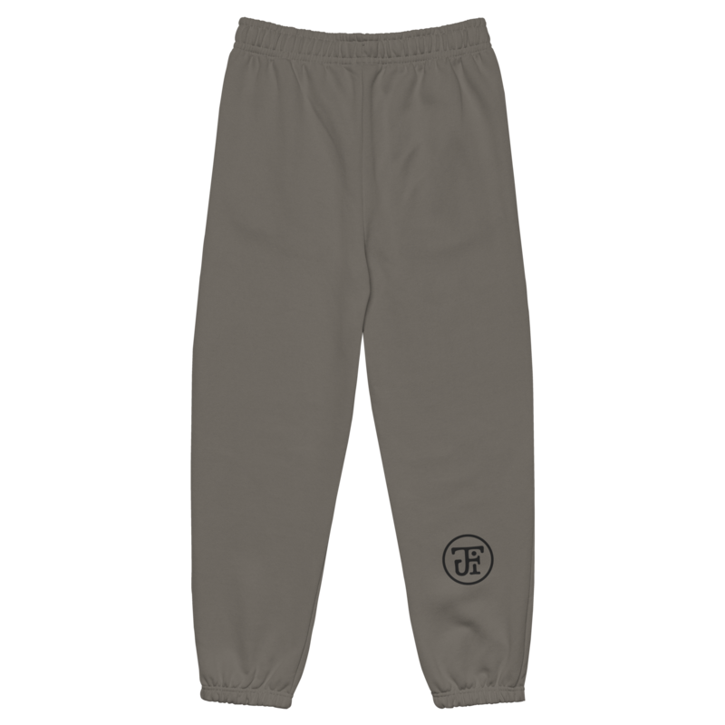 Monogram sweatpants Asphalt, back right leg monogram at mid-calf