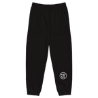 Monogram sweatpants Black, back right leg monogram at mid-calf
