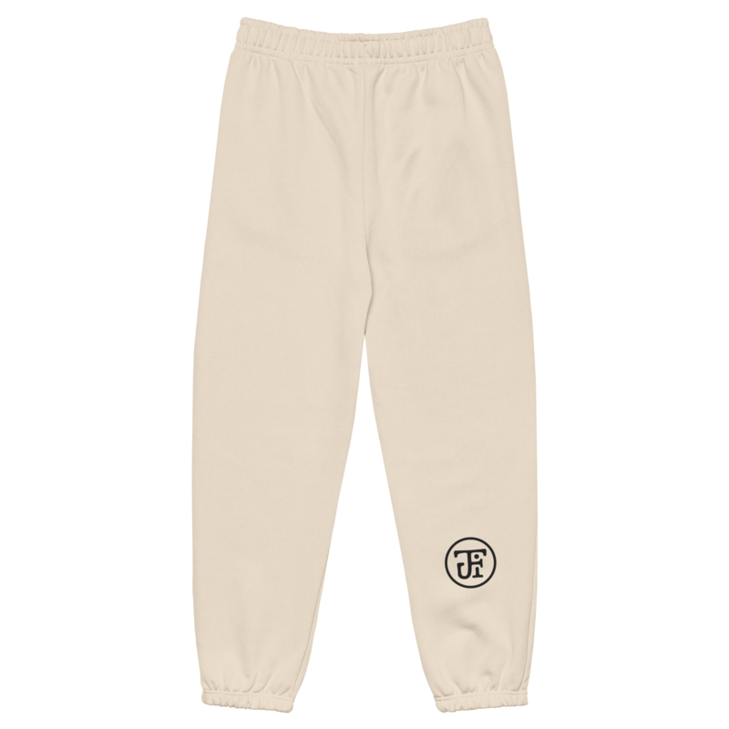 Monogram sweatpants Dust, back right leg monogram at mid-calf