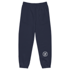 Monogram sweatpants Navy, back right leg monogram at mid-calf