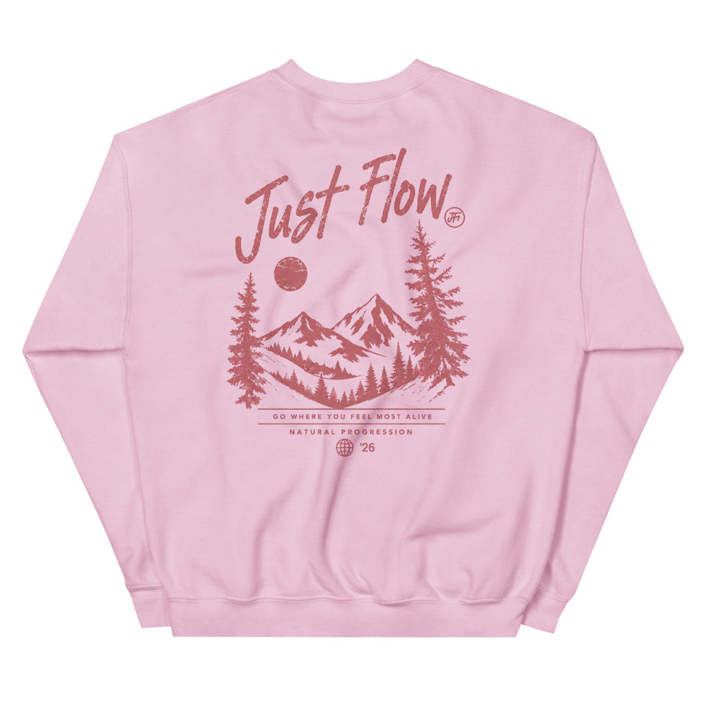 Mountain Script Crew Sweatshirt - Women's, back print
