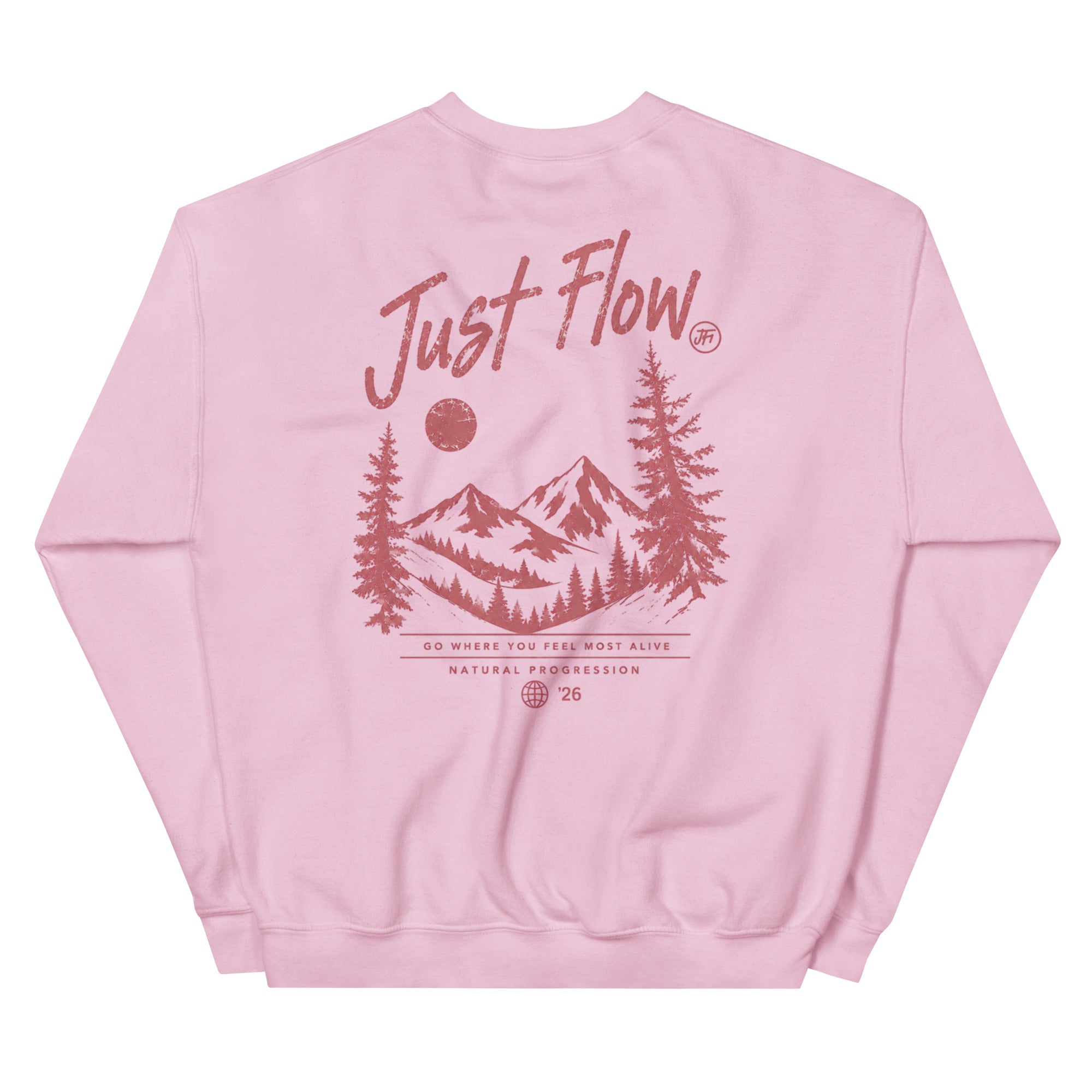 Mountain Script Crew Sweatshirt - Women's, back print