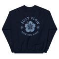 Ride the Wave Graphic Crew - Women's in Navy, back print