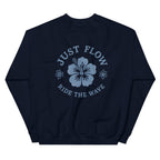 Ride the Wave Graphic Crew - Women's in Navy, back print