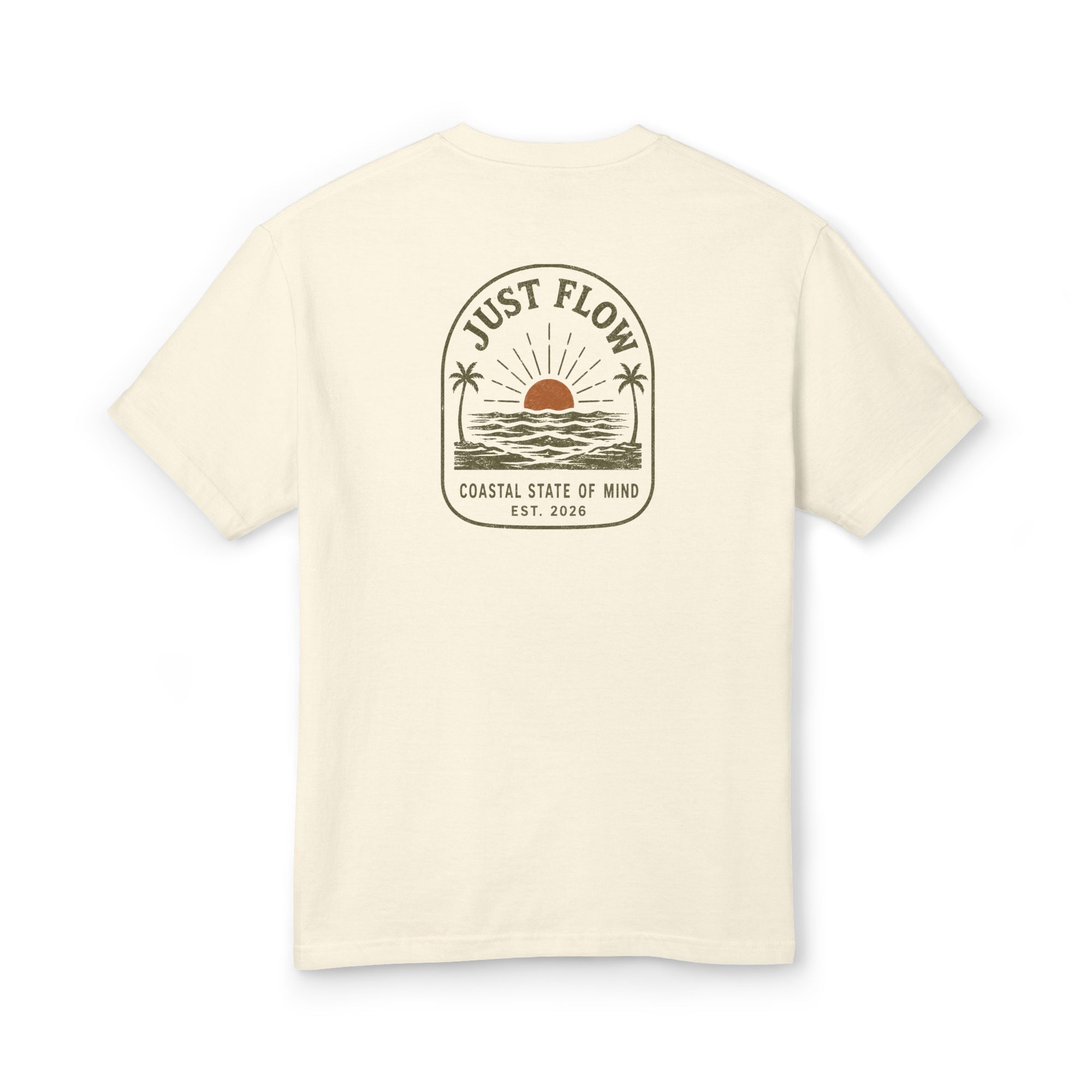 Coastal Sunset Heavyweight Tee, back print