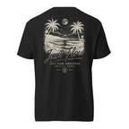 After Dark Heavyweight Tee — washed Black, back, After Dark print