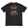 Flow State DTF Heavyweight Tee in Black, back graphic