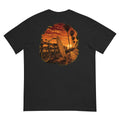 Golden Hour Beach Cruiser heavyweight tee in Black, back graphic