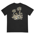 Palm Smoke II Heavyweight Tee in Black, back print