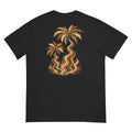 Palm Smoke Heavyweight Tee in Black, back print