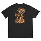 Palm Smoke Heavyweight Tee in Black, back print