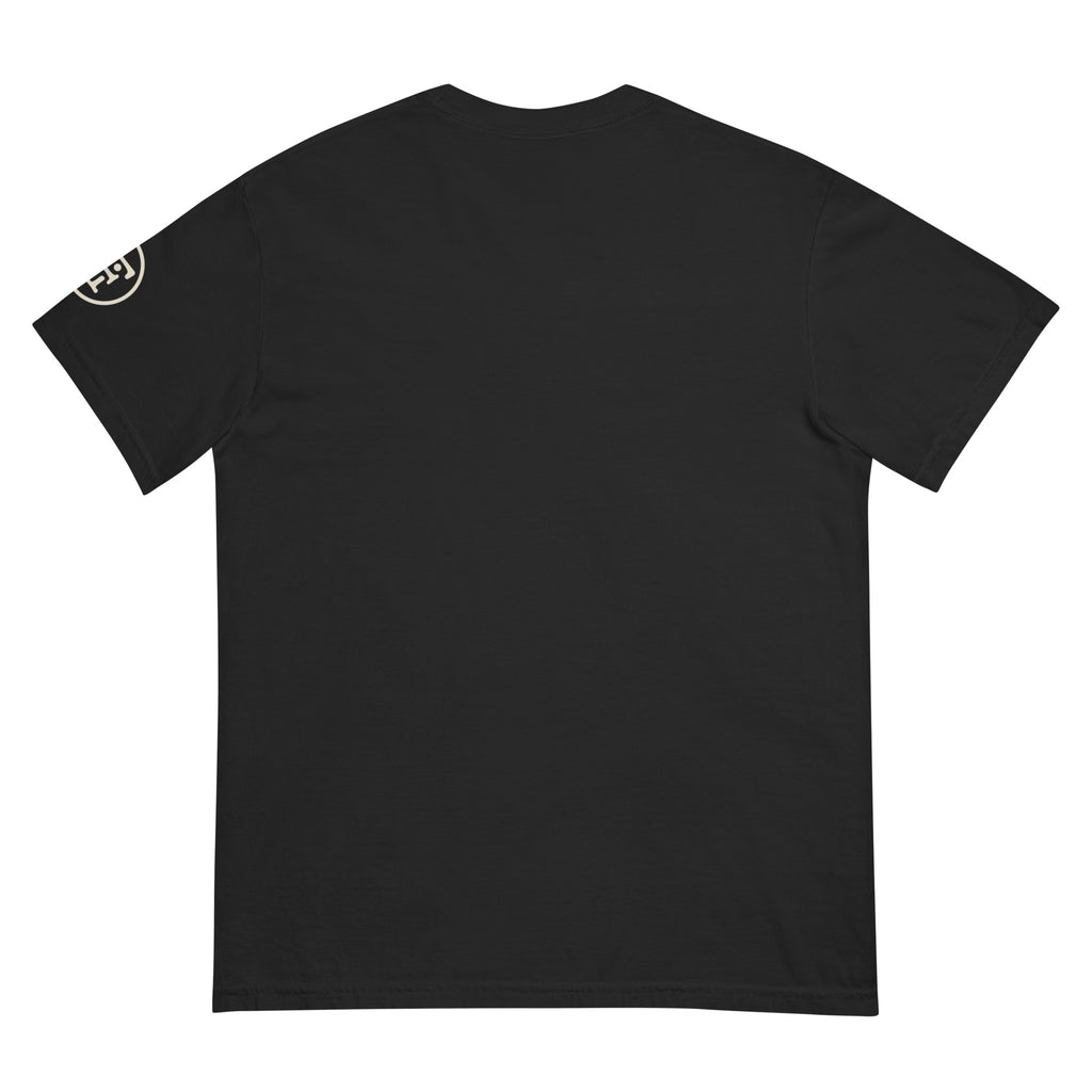 Monogram Eclipse Heavyweight Tee in Black, left sleeve