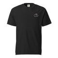 Palm Frequency Heavyweight Tee — washed Black, front, wave mark at left chest