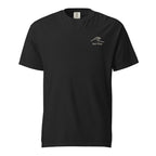 Palm Frequency Heavyweight Tee — washed Black, front, wave mark at left chest