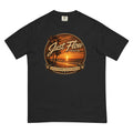Golden Hour Feature heavyweight tee in Black, front badge