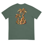 Palm Smoke Heavyweight Tee in Blue Spruce, back print