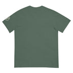 Monogram Eclipse Heavyweight Tee in Blue Spruce, left sleeve