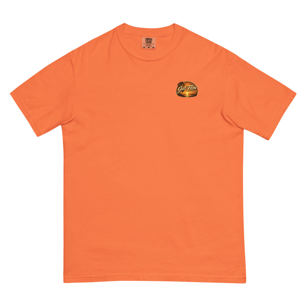 Golden Hour Beach Cruiser heavyweight tee in Burnt Orange, front