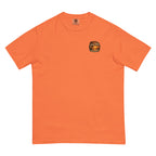 Golden Hour Lifeguard Tower heavyweight tee in Burnt Orange, front