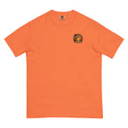 Golden Hour Offshore Fishing heavyweight tee in Burnt Orange, front