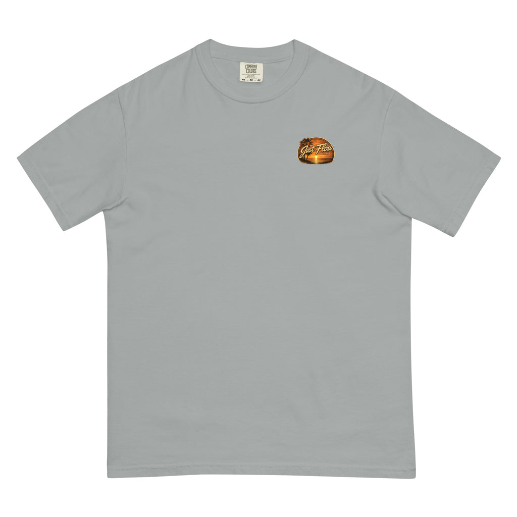 Golden Hour Beach Cruiser heavyweight tee in Granite, front